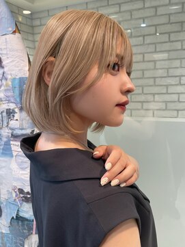 トルネード(TORNADO) 日韓ボブ 似合わせ フェイスレイヤー ハイトーンベージュ t729