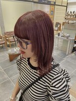 ガーデン ムサシコスギ(GARDEN MUSASHIKOSUGI)&nbsp;ピンクブラウン ベリーパープル 顔まわりカットフェイスレイヤー