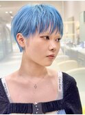 外国人風ベリーショート/切りっぱなし/ハイトーン/レイヤー