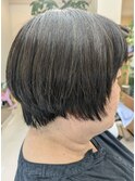 メリハリショートボブスタイル