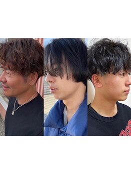 メンズの再現性の高いパーマスタイルが人気◎扱いやすいスタイルだから自宅に帰ってからの再現性も◎