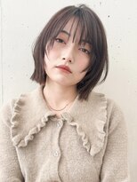 ビーチ(BEACH)&nbsp;顎下2センチぷつっとボブフェイスレイヤー柔らかベージュ