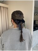 結婚式参列ヘア/ヘアセット/ヘアアレンジ/タイトアレンジ