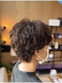レディースショートパーマ