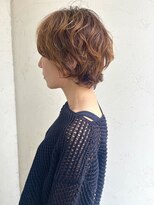 ジュエ ヘアー デザイン(Jue hair design) 柔らかなウルフパーマスタイル　40代　ベージュカラー　知立　