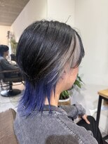 グッドライフヘアー(GOOD LIFE hair)&nbsp;『 デザインカラー×ホワイトシルバー×ブルー 』
