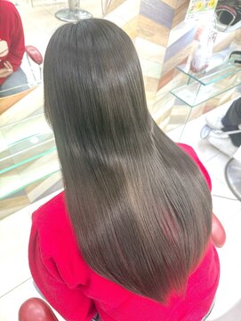 アース 熊本光の森店(HAIR&MAKE EARTH) 髪質改善ストレート/切りっぱなし/縮毛矯正/髪質改善/光の森