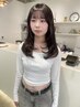 【トレンドのカラーに】ブリーチ無しダブルカラー+アメージアトリートメント