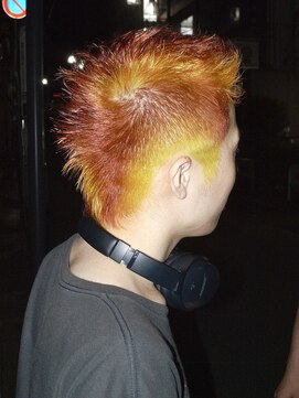 ココ 原宿(KOKO) スパイキーショートメンズデザインカラーモヒカンマレットヘア