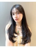 ワンカールで可愛いレイヤー/顔周りカット