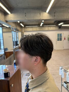 タメ(tame-) サーフカール/フェザーパーマ/ブルーブラック【都賀/メンズ】