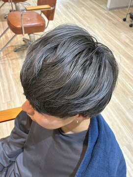 グレージュ/ブリーチ/髪質改善/メンズ/眉毛/ダブルカラー　34