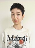 ベリーショート　ピンパーマ　ピクシーショート