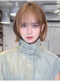 《Agu hair》耳掛けショートボブ×numberA.ケアオイルスリーク