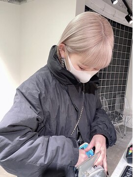 ペレ アネックス 大阪梅田茶屋町店(PELE ANNEX) 着物ヘア/ダークアッシュ/ミディアムレイヤーカット/梅田