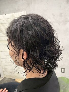 アポロ 横浜駅店(apollo) men's/スペインカール/スパイキーショート/ブルーブラック