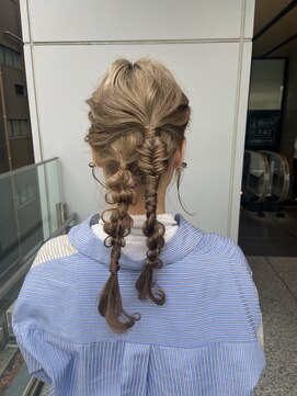 ザザ シンジュク(ZA/ZA shinjuku) 編み下ろし/ツインアレンジ/新宿ヘアセット