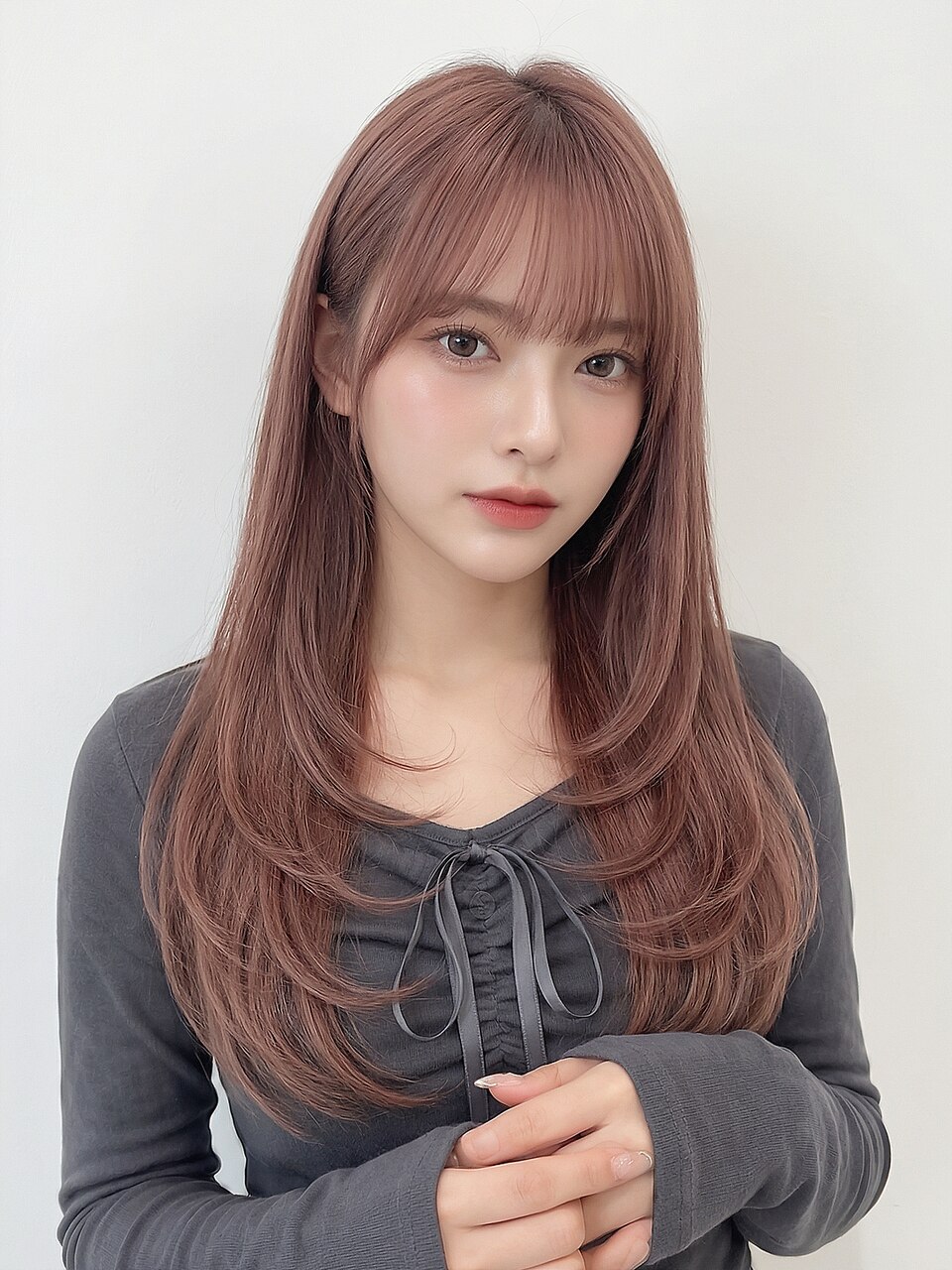 2026年春】ピンクミルクティーベージュの髪型・ヘアアレンジ｜人気順