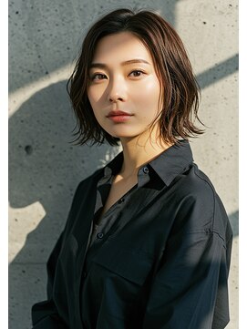 ウェーヴ アズシュガー 浜松佐藤店(wave as sugar) 艶感ナチュラル髪質改善大人ボブ