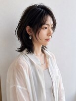 ノラ ギンザ(NORA GINZA) くびれ×ミディアム×センターパート 20代30代40代50代