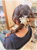 編みおろしヘアセット