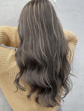 キラ 渋谷(KILLA) ハイライトグレージュ_オリーブカラーセミウェットウェーブ