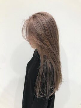 ココ 本八幡(KOKO) ハッシュカットグレージュデザインカラーツートンカラーロング