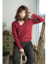 ミエル ヘア 新宿(miel hair) 〈mielhair新宿〉艶カラー ニュアンスミディ TOKIO