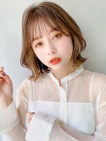 レア 表参道(L'ea)&nbsp;〇黒髪クラゲヘアーオリーブグレー小顔ココアベージュ