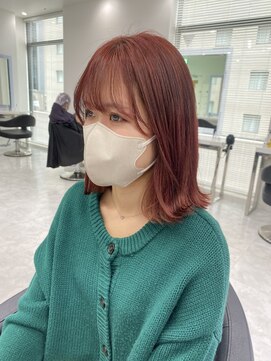 ディスコ 銀座(DISCO) ブリーチなしで作るチェリーピンク