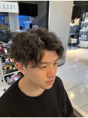 アップバングツイストスパイラルパーマ　波巻きソフトツイスト