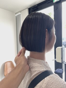 シェイプスサロン ハナレ 辻堂美容室(Shapes salon HANARE) 耳かけパツっとボブ×髪質改善縮毛矯正