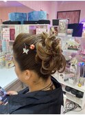 お祭りヘアアレンジ