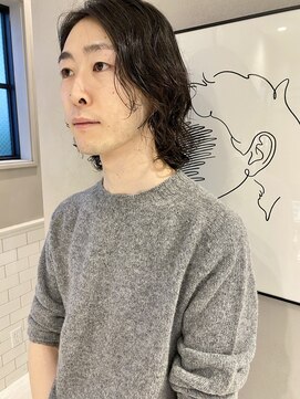 フェンヘアーアイス 中目黒(Fen.hair ici) ビジネスカジュアルソフトパーマミディアムヘア