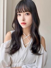 アグ ヘアー リム 苫小牧春日店(Agu hair rim) 《Agu hair》黒髪モテ巻ロング×numberA.ケアオイルスリーク