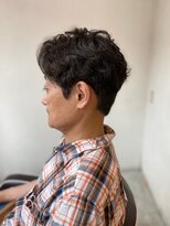 メンズカット バイ ソイクフ(メンズカット by SOY-KUFU)&nbsp;MEN’S HARE アッシュブラックカルマパーマ