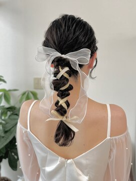 ルーナ(Luna) 編み下ろしリボンアレンジ