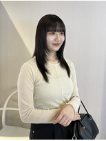 アム(amu)&nbsp;レイヤーカット/レイヤーロング/黒髪/髪質改善/韓国風ヘア