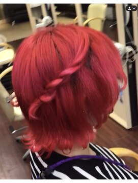 ヘアサロン ユニティ(Hair Salon Unity) ハーフアップ風ねじりツイン