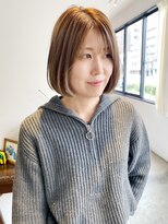 ヘアーアイストゥーレ(HAIR ICI TRE)&nbsp;大人可愛い丸みボブピンクラベンダーベージュベビーピンク　吉澤