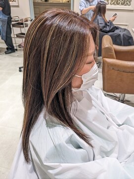 フレーム へアアンドトリートメント 天王寺北口店(FRAME) 白髪ぼかしカラー　おしゃれ染め