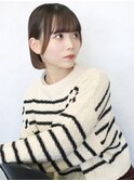 天神【BIRTH】似合わせカット丸みボブ髪質改善耳掛け20代