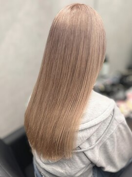 ファイブバイジエクト 堀江(FIVE by The Ect) 【ハイトーン髪質改善】ラベンダーミルクティー/くすみベージュ