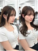 前髪顔まわり韓国ヘアレイヤーカットサイドバンク2wayバンク韓国