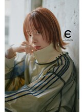 エス 大阪梅田店(es) 顔まわりレイヤー×オレンジブラウンカラー