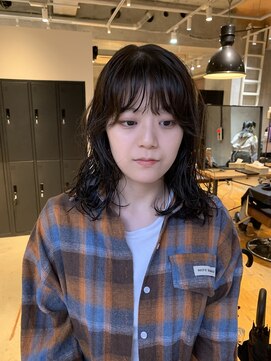 キャンバス 川崎(canvas.) ナチュラルミディアムパーマ/横山大樹