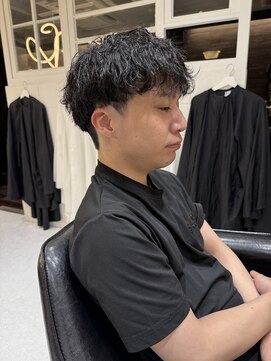 髪屋 紬 メンズ/メンズパーマ/メンズカット/波巻きパーマ