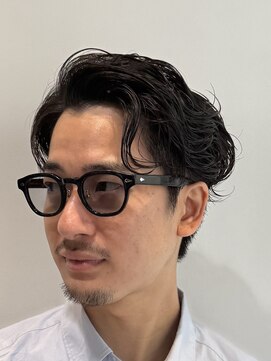 レタッチバイフィフス(RETOUCH by fifth) 原宿オールバックルーズパーマスパイラルパーマ大人色気ヘア30代