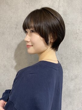 エアー 青山(AIR) ショートボブ30代40代50代前髪あり前髪なし丸みコンパクト