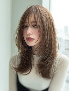 ダル 渋谷/表参道(DAL.) ハッシュカットバタフライカット顔回りカットカーテンバング